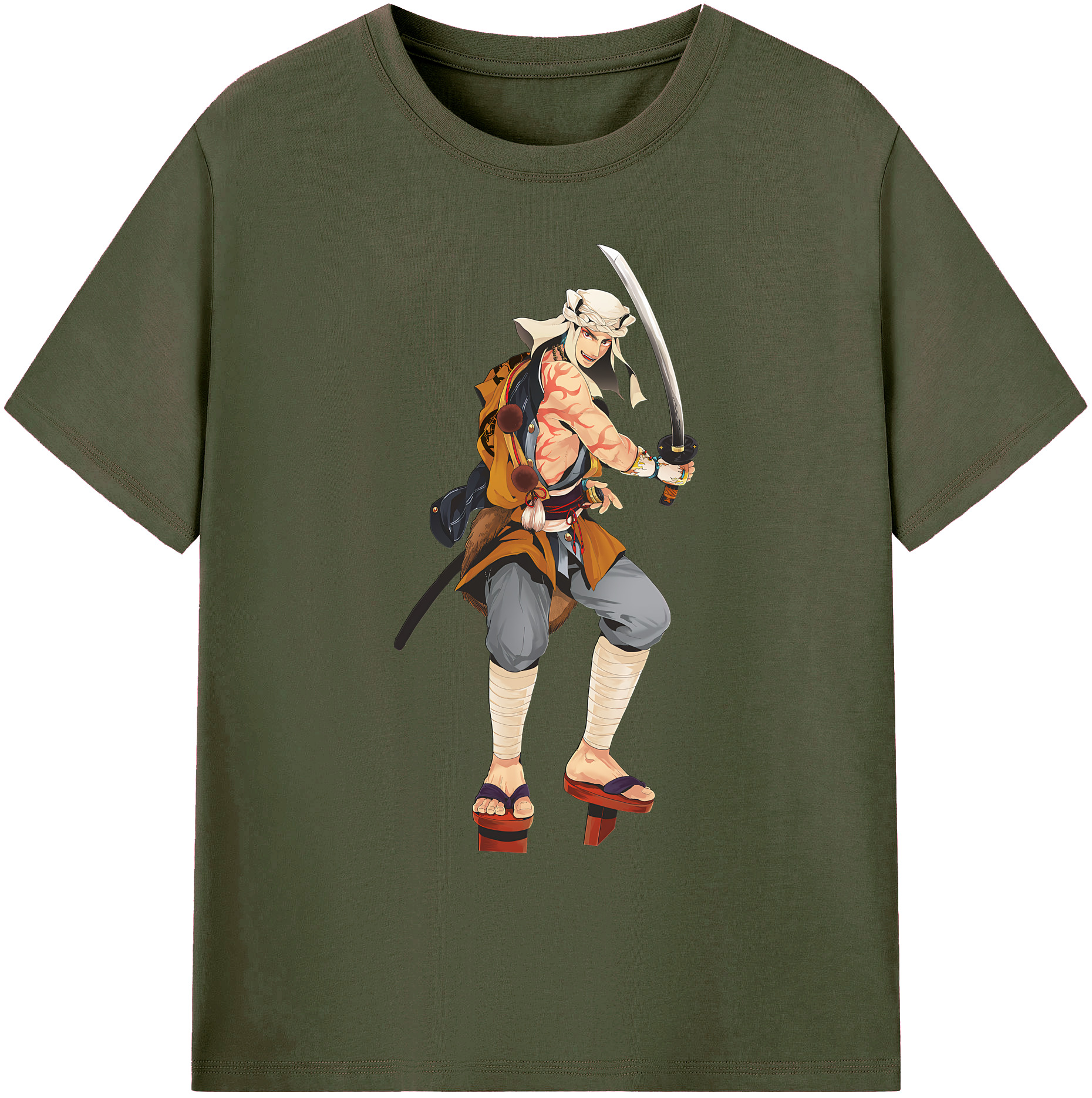 （画像用） 刀剣乱舞 Touken Ranbu 綿100％ メンズ半袖Tシャツ｜肌触りやわらか＆通気性